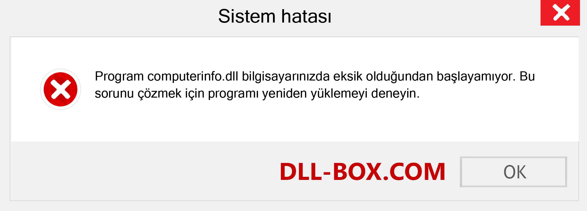 computerinfo.dll dosyası eksik mi? Windows 7, 8, 10 için İndirin - Windows'ta computerinfo dll Eksik Hatasını Düzeltin, fotoğraflar, resimler